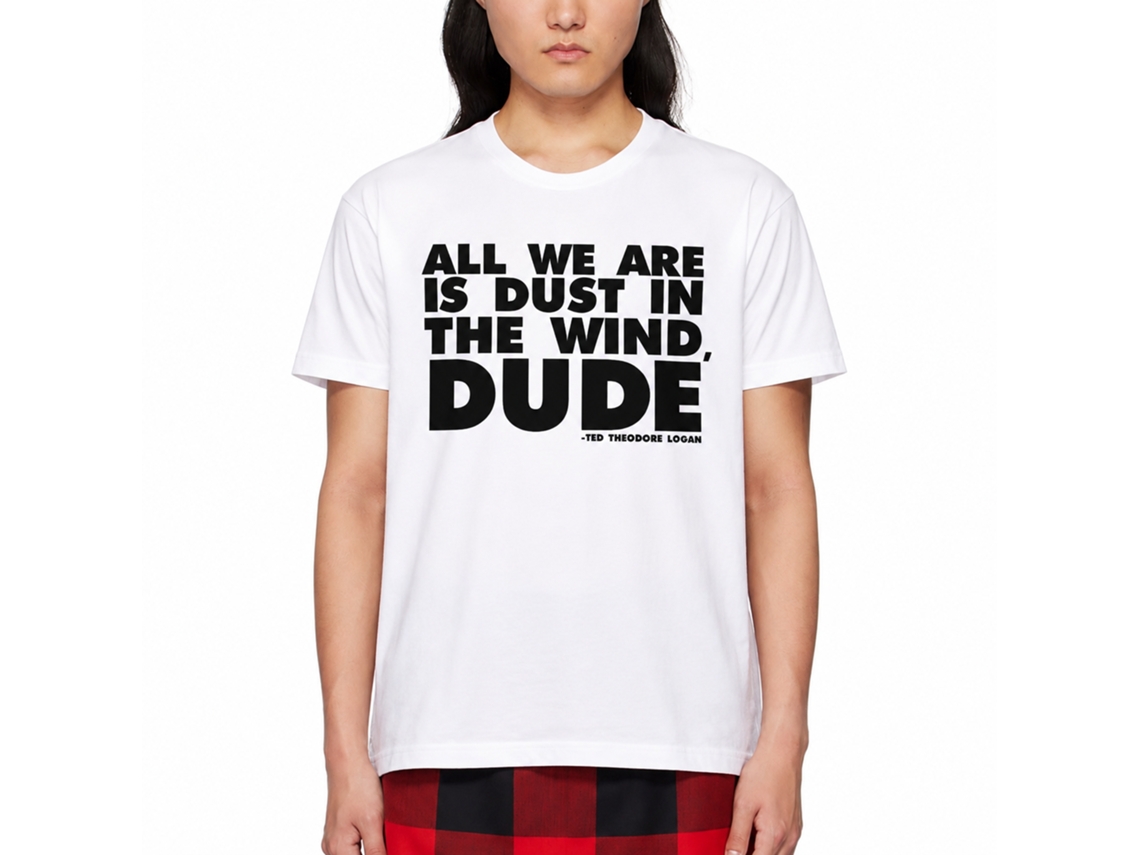 Rockinstone Bill And Ted All It Is White Adult T-shirt Size:s
