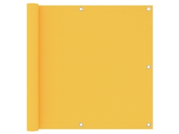 Vidaxl Tela De Varanda 90x400 Cm Tecido Oxford Amarelo