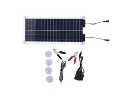 Kit Carregador Solar 30w Portátil Painel de Silício Monocristalino com Carregador Obd | S/MARCA