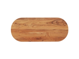 Vidaxl Tampo De Mesa Oval 100x40x3,8 Cm Madeira De Acácia Maciça