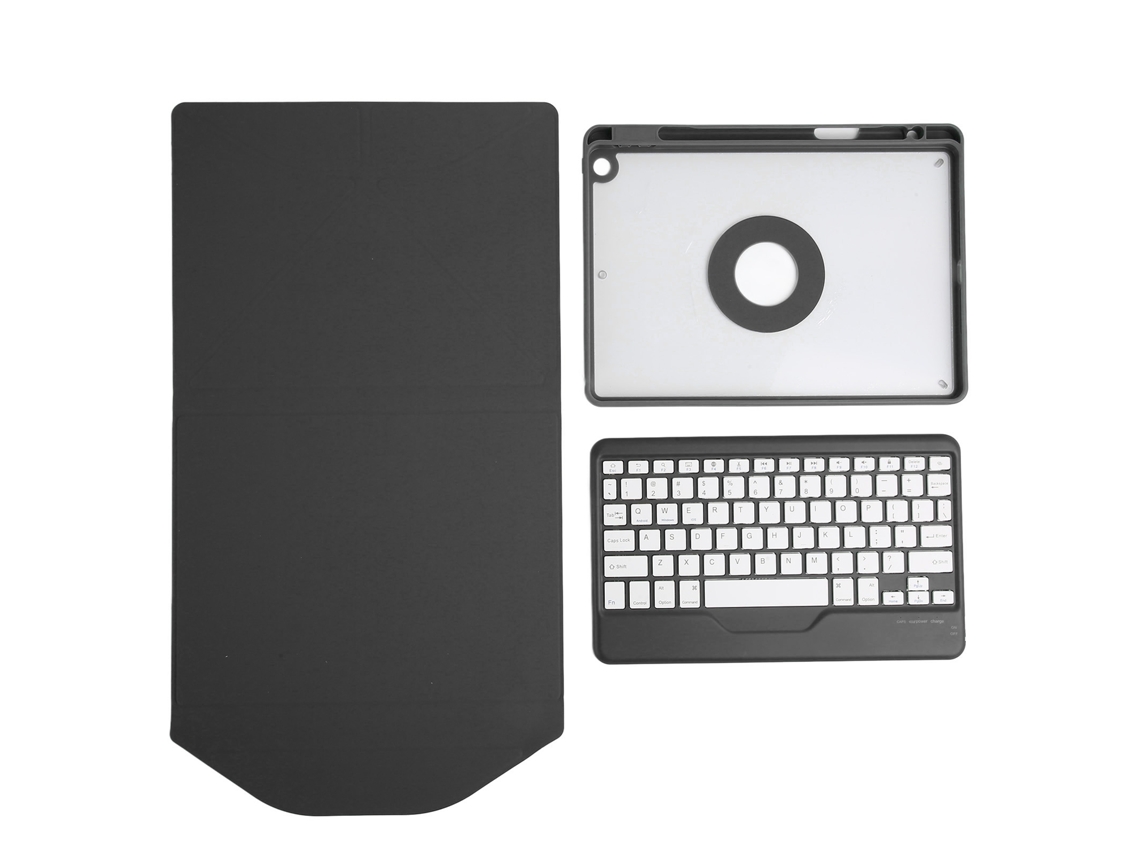 Aetheria case Protetor com Teclado Bluetooth Sem Fio e Suporte para Caneta para Tablet Ios Preto