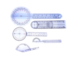 5pcs Goniómetro Médico Espinal 360° Régua Ângulo 6/8/10 polegadas S/MARCA