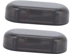 Luz Antifurto Solar De Led Para Carro 2 Peças, Luz Piscante De Plástico Preto Com Carregamento Usb, Luz De Segurança