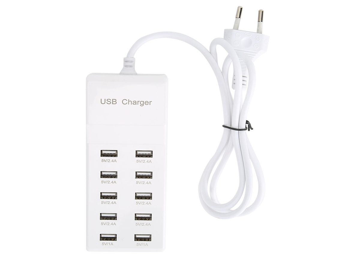 Carregador LAXISCREED 10 Portas Usb 5v10a Fast Charging