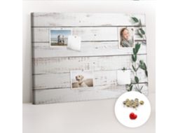 Painel De Cortiça Para Parede Tábuas De Madeira Para A Sala De Estar Espelharte (70x100 Cm)