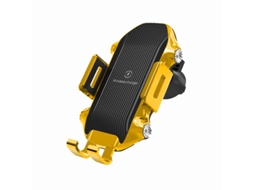 Carregador Carro Sem Fio Carregamento Rápido Painel Controle Pára Amarelo