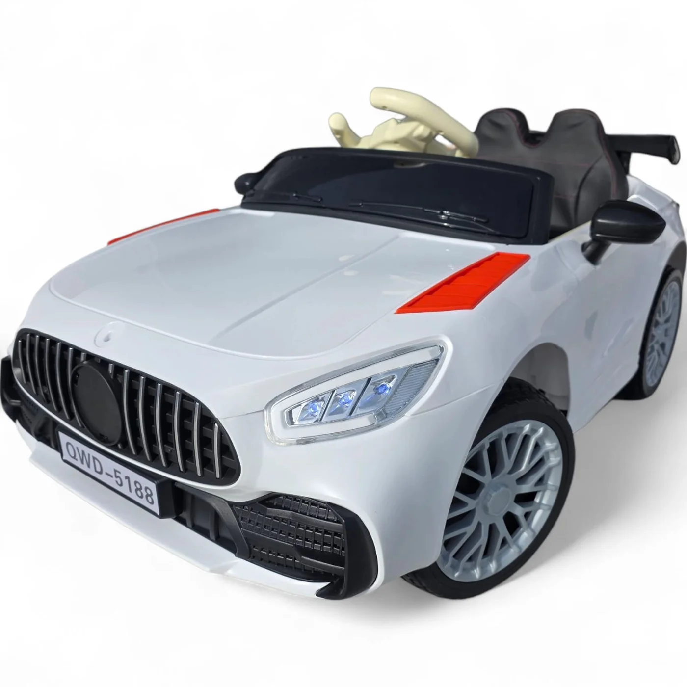 Carro Elétrico para Criança Gt3 Style 12v com Rodas Eva, Assento em Eco Pele e Controlo Parental Funtastic Land