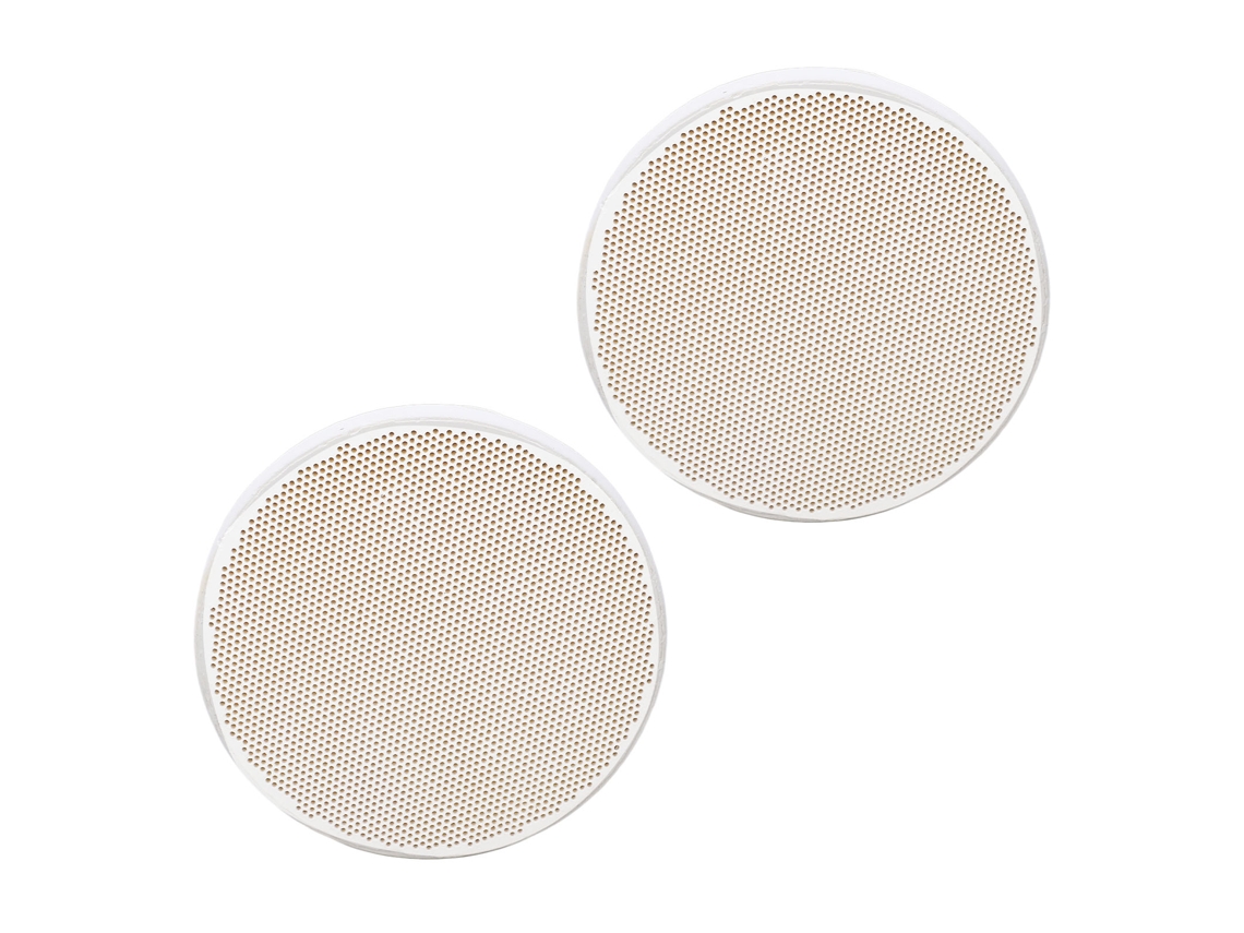 2 Peças De Placa Redonda De Soldadura Com Múltiplos Buracos Placa De Isolação Térmica De Quartzo Para Joiaria Pequena