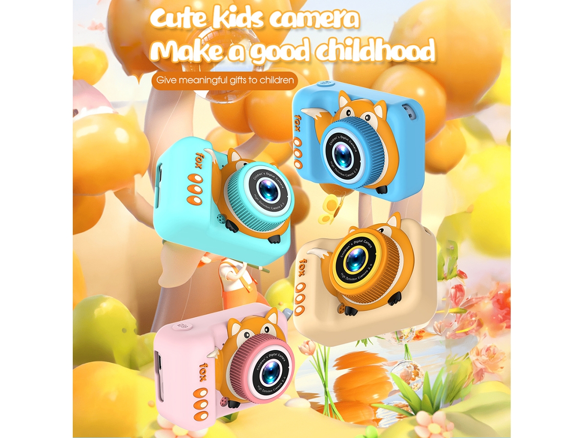 Câmara Digital Para Crianças Laxiscreed Com 20mp E Zoom Digital 4x Para Diversão E Criatividade