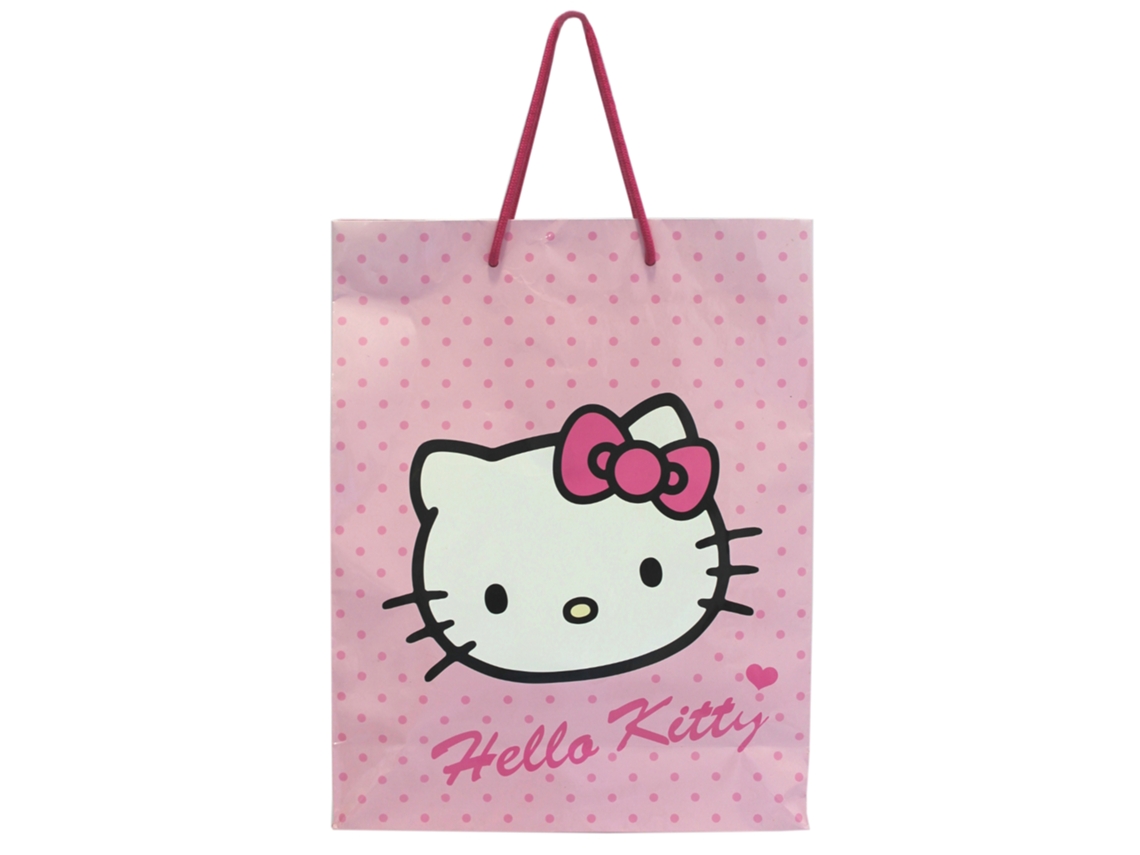 Saco de embrulho S Rosa Hello Kitty Face