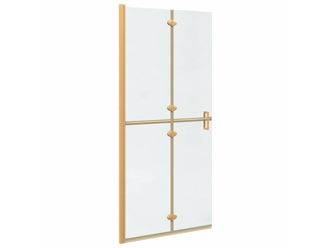 Conjunto 1 Parede De Chuveiro Vidaxl Dourado Alumínio (90 X 6.5 X 190 Cm)