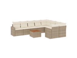 Garden Sofa Set, Garden Sofa Sets Vidaxl Bege Rattan / Vime (n/a)