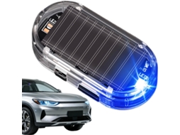 Alarme Solar Para Carro – Carregamento Com Porta Usb, Luz De Segurança Intermitente Para Sedãs, Caminhões, Caravanas