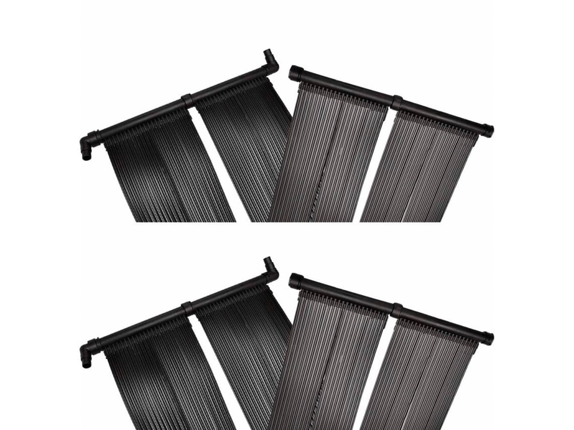 Vidaxl Painéis Aquecedores Solares De Piscina 4 Pcs 80x620 Cm