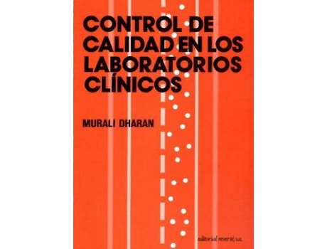 Livro Control de calidad en los laboratorios clínicos de M. Dharan (Espanhol)