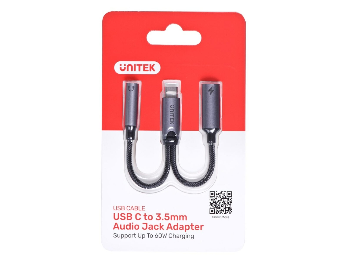 Adaptador Usb-C para Jack 3.5 Mm UNITEK M205A