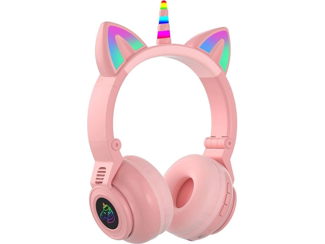Auriculares Bluetooth True Wireless ENZONS  Infantis Sem Fio / com Fio com Luzes Led Infantis Sobre a Orelha com Mic