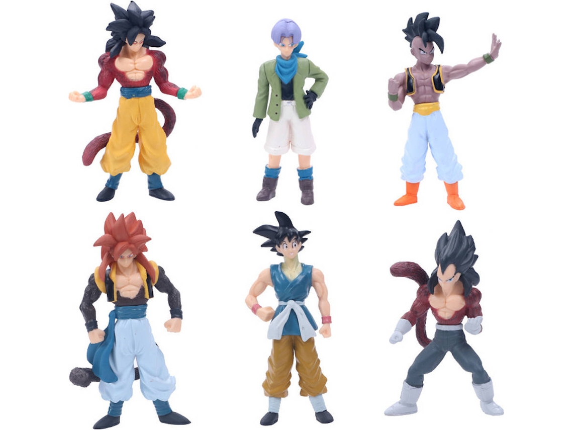 6 Figuras EASTVAPS Super Saiyan Dragon Ball Z - Sun Goku Wukong Vegeta