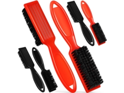 Conjunto De 6 Escovas Nylon Stobaza Para Aparador Cabelo E Barba, Cabo Confortável, Ferramentas De Limpeza Para Uso
