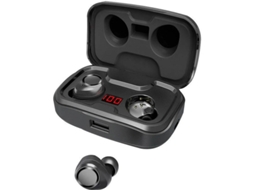 Auriculares Bluetooth True Wireless Bestvite (in Ear - Microfone - Noise Cancelling - Preto)