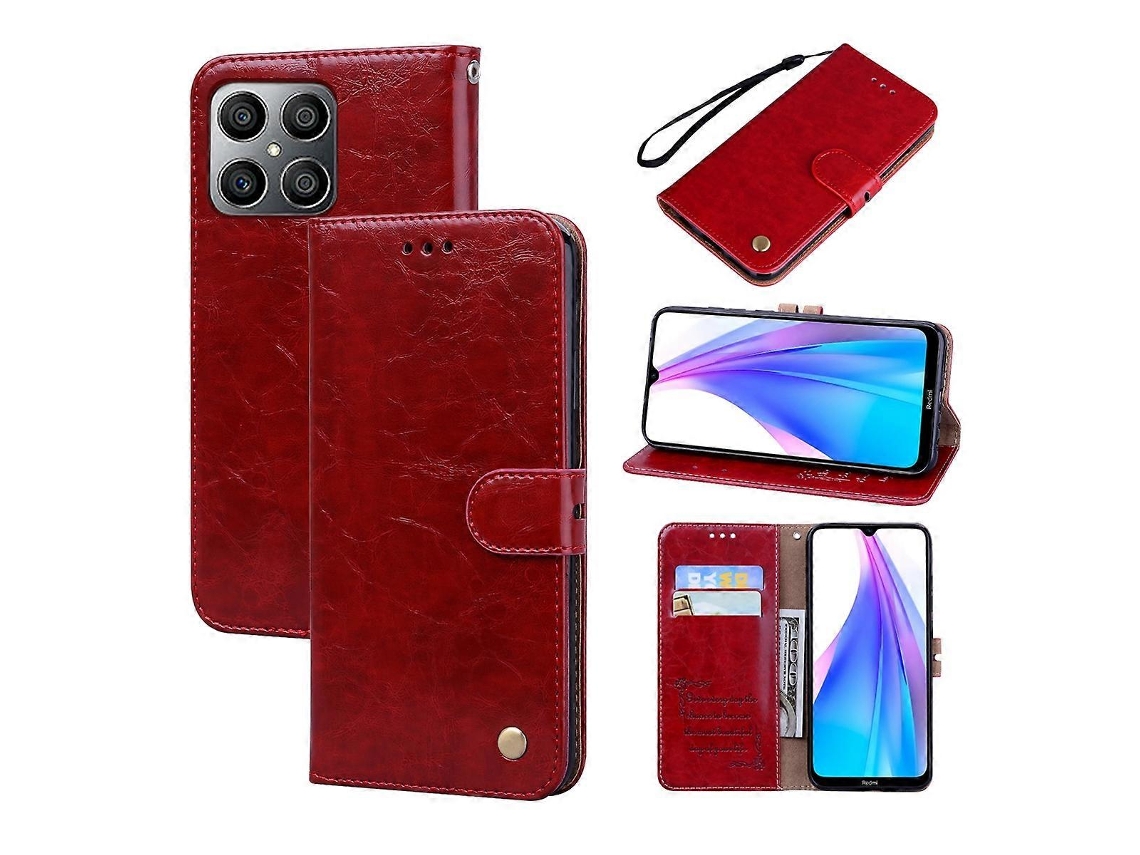 Capa Para Celular Honor X8 / X30i Com Textura De Couro E Cera.
