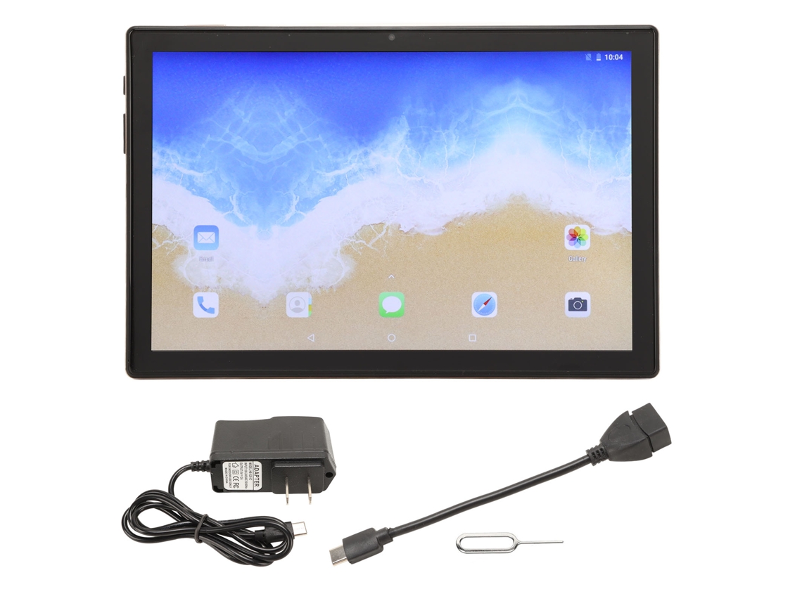 Tablet (4g Com Chamada 5g Wifi De Duas Bandas) 10 Polegadas 6gb+128gb Android 12 Octa-core Câmera 20mp Dourado