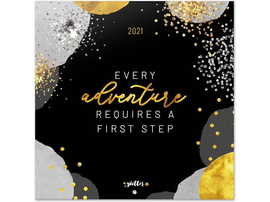 Calendário OFIURIA Glitter Gold Dreams (2021 - 30 x 30 cm)