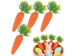 Cenouras Decorativas, Artesanato, Imitação De Legumes, 4 Peças |