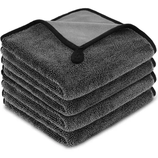 Toalha Absorvente Trançada de Microfibra 40* 40cm, Pacote com 4 Unidades BRILVIBERA