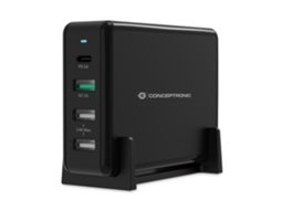 Conceptronic Ozul01B Carregador de Dispositivos Móveis Preto Interior