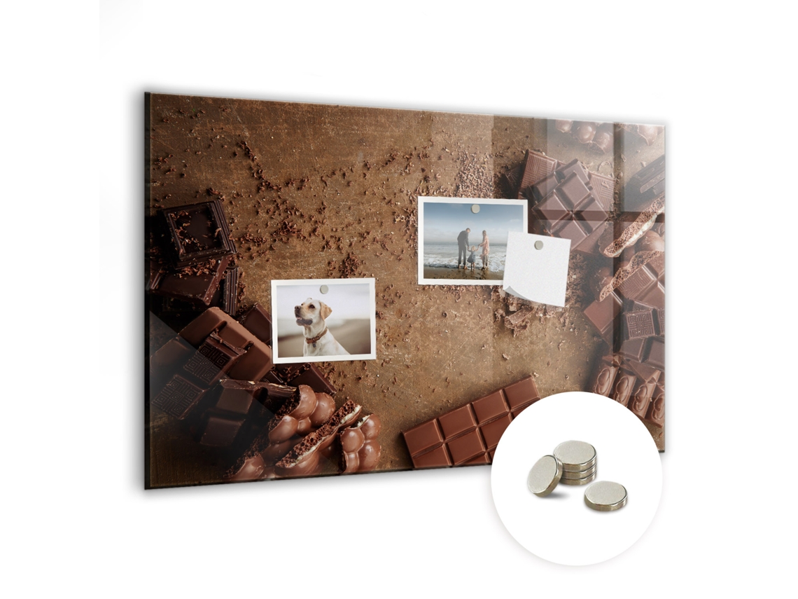 Quadro Magnético Ardósia Chocolate Para A Cozinha Espelharte (60x40 Cm)