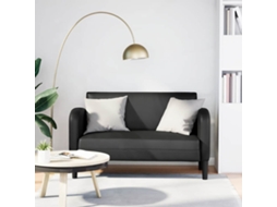 Vidaxl Sofá-luvas 110 Cm Couro Artificial Preto