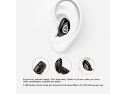 Fones de Ouvido Intra auriculares EOOCOO (mini Esportes com Uso Invisível)
