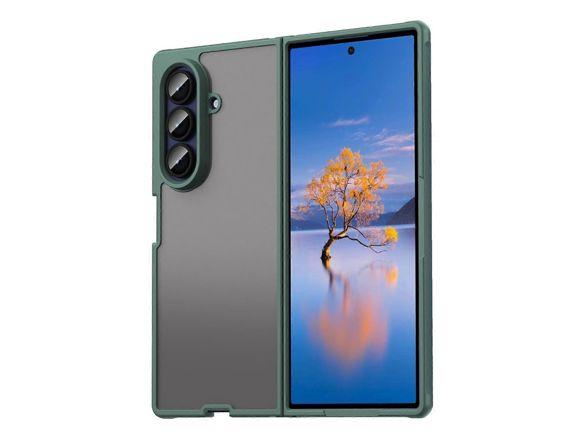 Capa Para Celular Fan Dun Series Em Tpu Híbrido Com Acabamento Fosco Em Pc Para Samsung Galaxy Z Fold7 5g