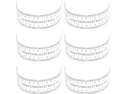 Lurelia Régua Sobrancelhas Flexível Transparente Leve 6 Peças Pvc Para Design De Sobrancelhas