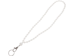 Conjunto De Porta Crachá Com Cordão Pescoço Em Abs Branco, Design Leve E Acesso Rápido, Ideal Salas De