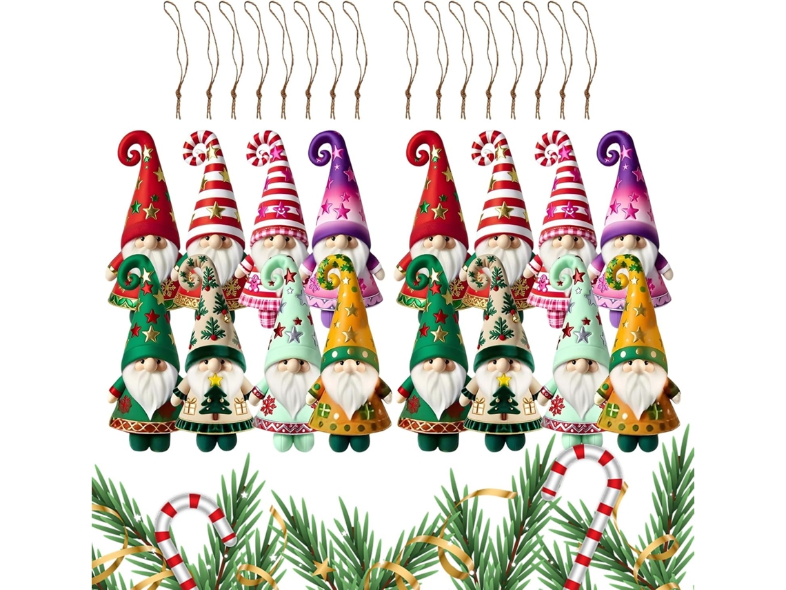 Mini Enfeites De Madeira Para Árvore De Natal |