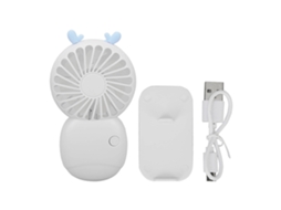 Mini Ventilador De Bolso Portátil Recarregável Via Usb, Com Velocidade Ajustável