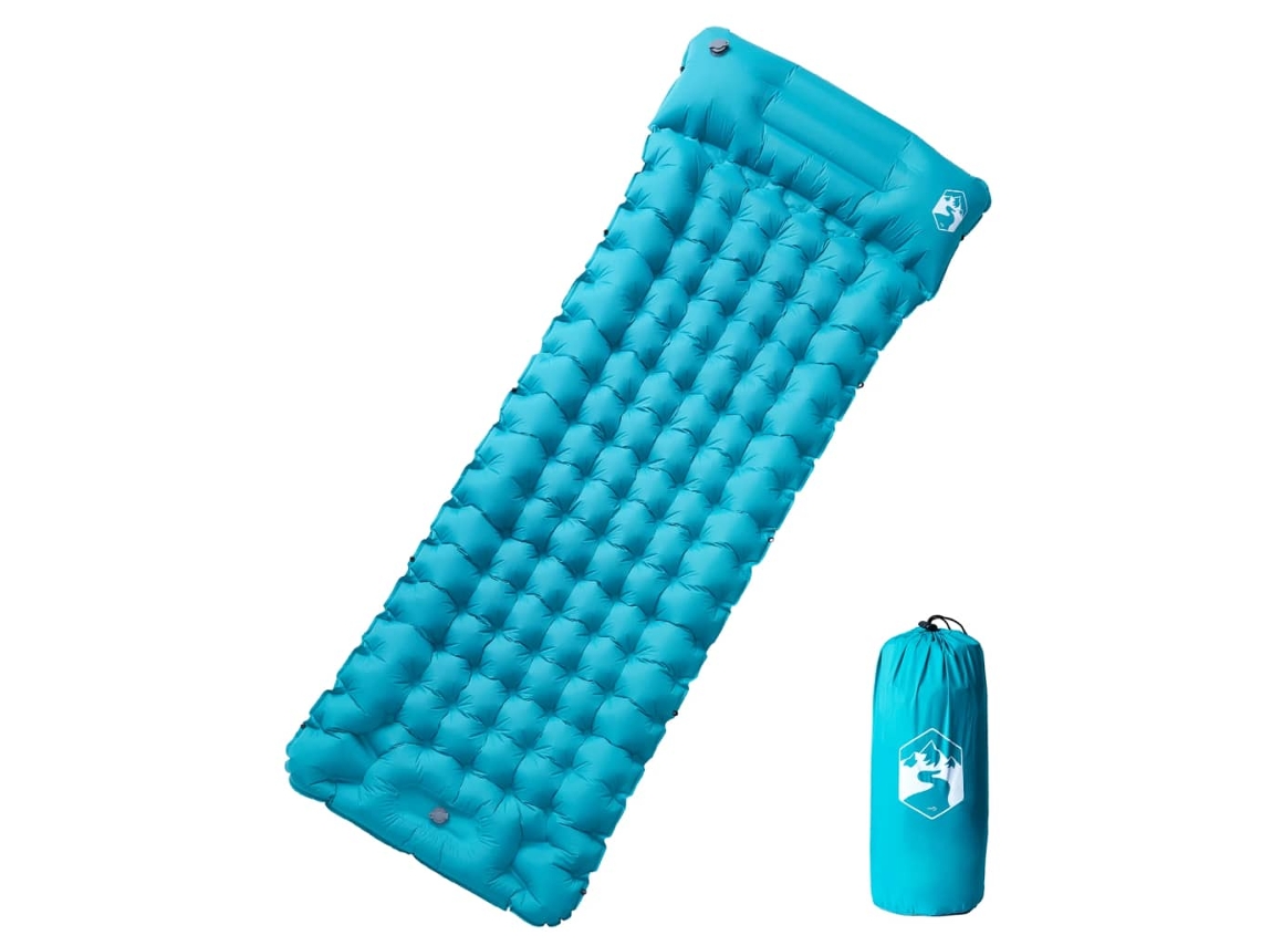Self Inflating Camping Mattress, Self Inflating Camping Mattresses Vidaxl Azul Náilon (n/a)
