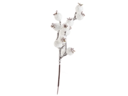 Ramos de Bagas Artificiais Brancas com Espuma para Decoração de Natal e Coroas