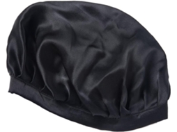 Touca De Dormir Feminina Ajustável Em Seda Mulberry Para Cabelos Longos, Ideal Para Dormir E Usar Com Maquiagem.