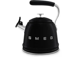 Chaleira de Aço com apito SMEG WKF01BL Preto (2,3 L)