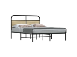 Vidaxl Estrutura Cama S/ Colchão Derivados De Madeira Carvalho Sonoma