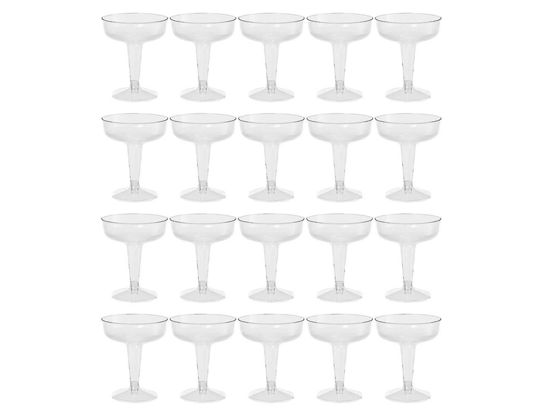 20 Copos De Plástico Transparente Para Festas, Compatíveis Com Eventos