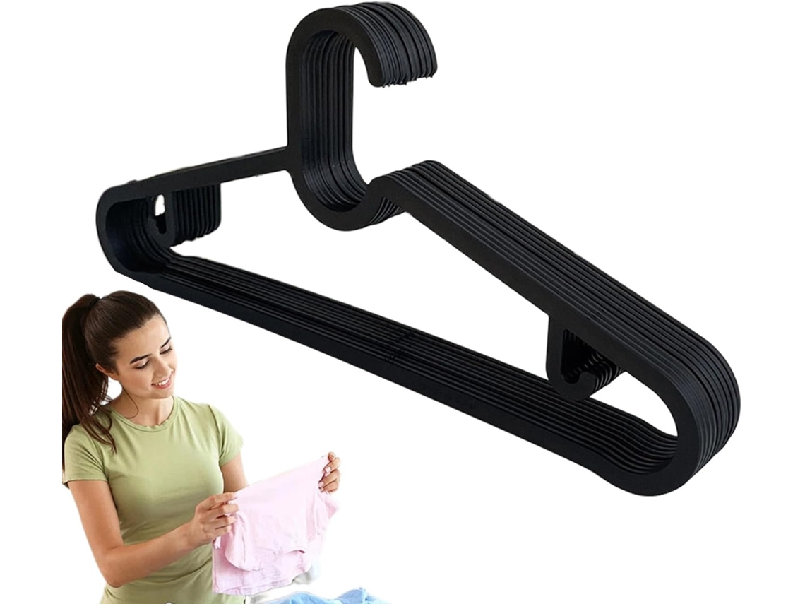 Cabideiro | Cabide Antiderrapante Para Roupas, Conjunto De 10 Cabides Resistentes Para Secar E Organ Gokoco