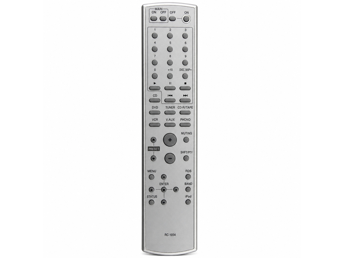 Comando À Distância Compatível Com Amplificador E Leitor Denon Rc-1054