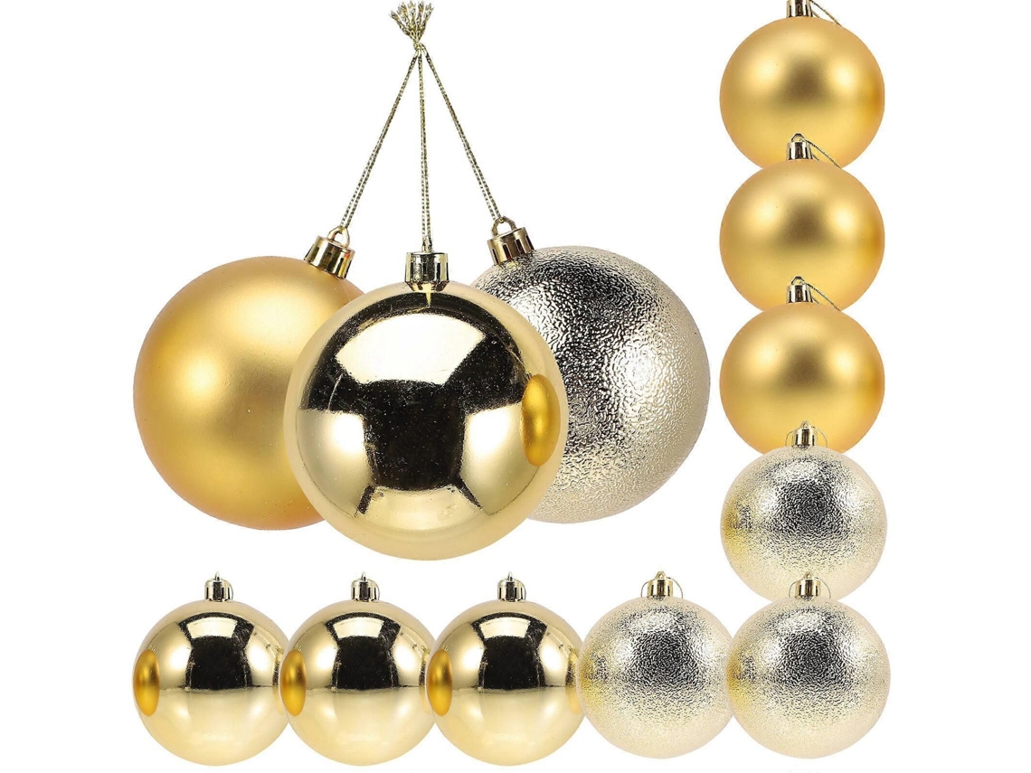 12 Bolas Plásticas Inquebráveis Para Árvore De Natal