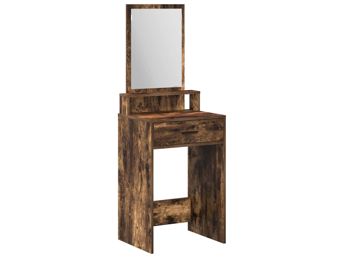 Mesa de Vestir com Gaveta Carvalho Defumado 50x41x140 cm MAISON EXCLUSIVE