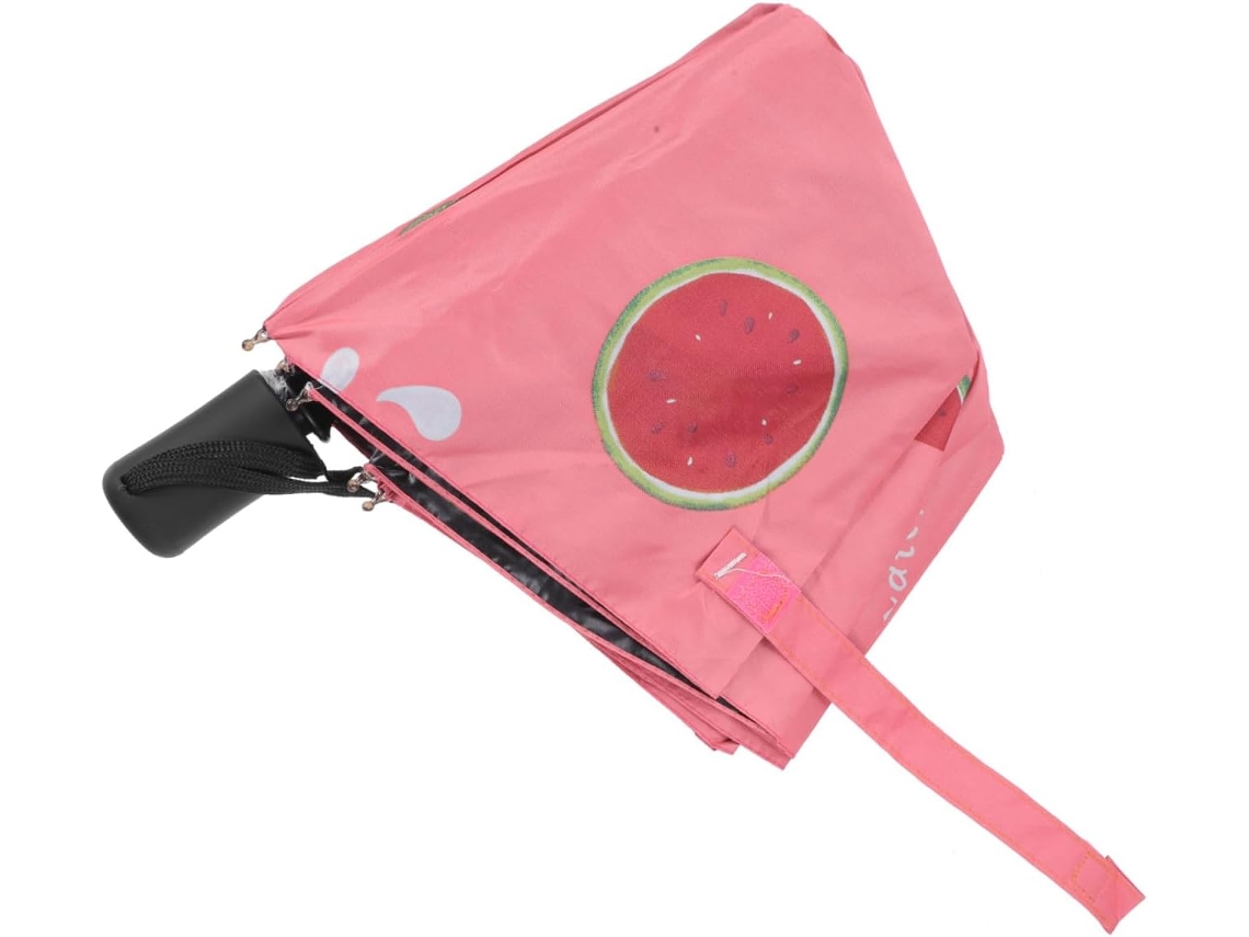 Guarda-chuva Dobrável Totalmente Automático, Vermelho, Nylon E Algodão