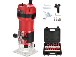 Fresadora/plaina Eléctrica De 800 W, 31.000 Rpm, Fornecida Com Fresas De Haste De 15 1/4 Pol. E Brocas De 6/6,35 Mm